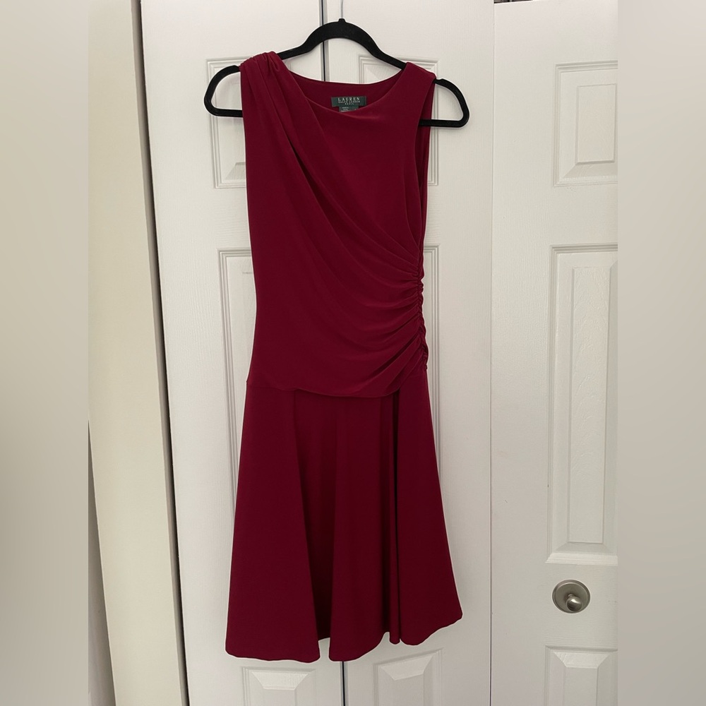 Ralph Lauren Deep Red Midi Dress